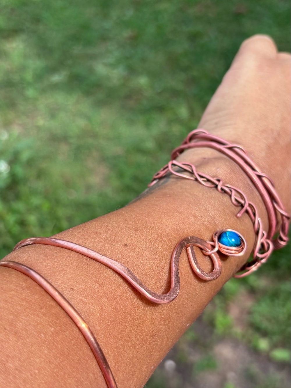 Handcrafted Copper Arm Cuff #C72